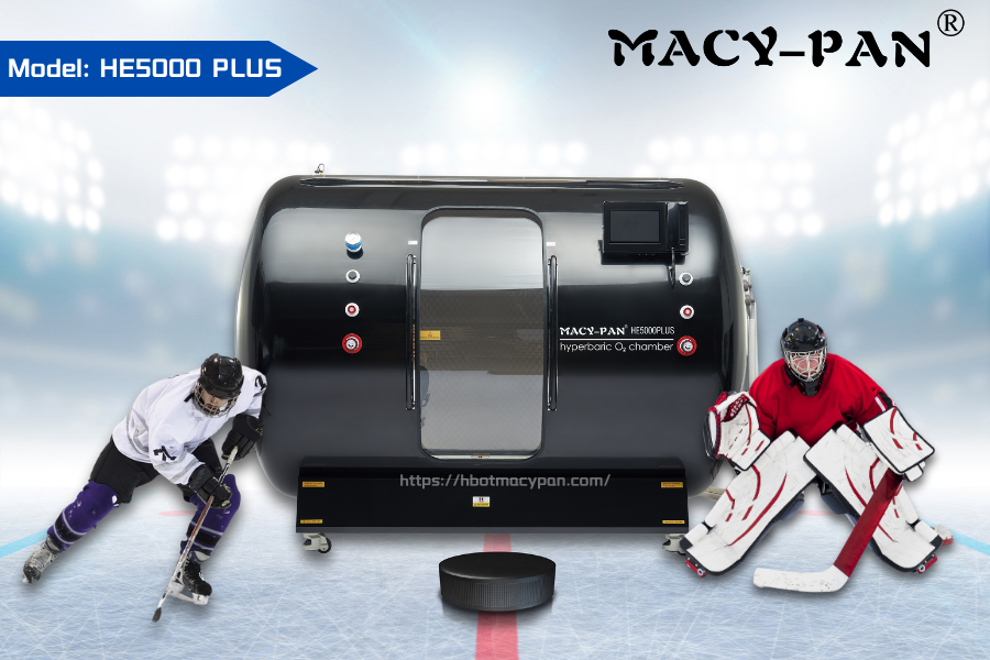 Macy Pan Hyperbaric Oxygen Chamber for ice hockey player 