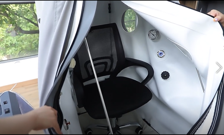 inside of the oxygen chamber